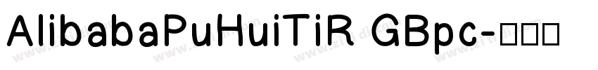 AlibabaPuHuiTiR GBpc字体转换